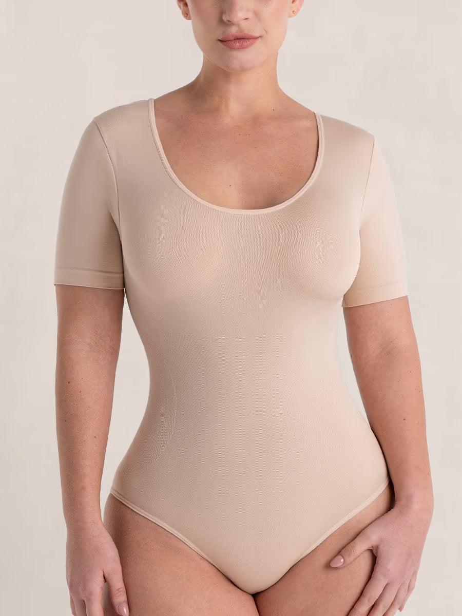 Snatched Short Sleeve Shapewear Bodysuit