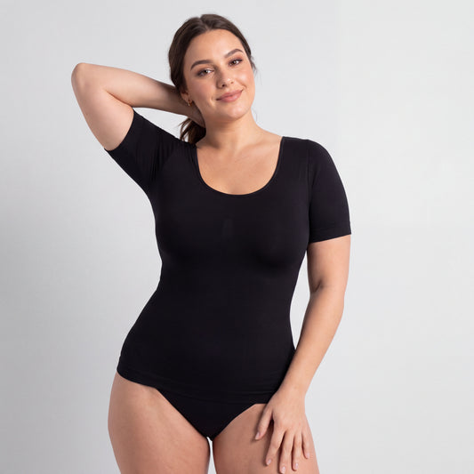 Short Sleeve Shapewear T-Shirt Pure Body Shaper