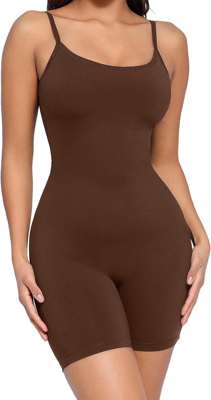 Snatched Mid-Thigh Shapewear Bodysuit