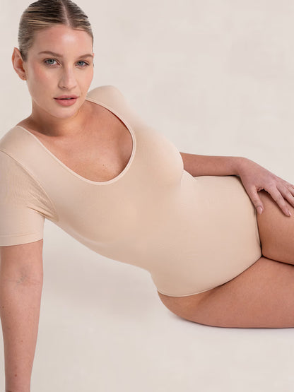Snatched Short Sleeve Shapewear Bodysuit