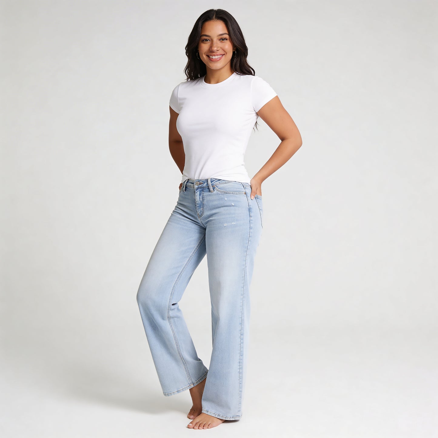 Everyday Wide-Leg Baggy Jeans HER SHAPEWEAR