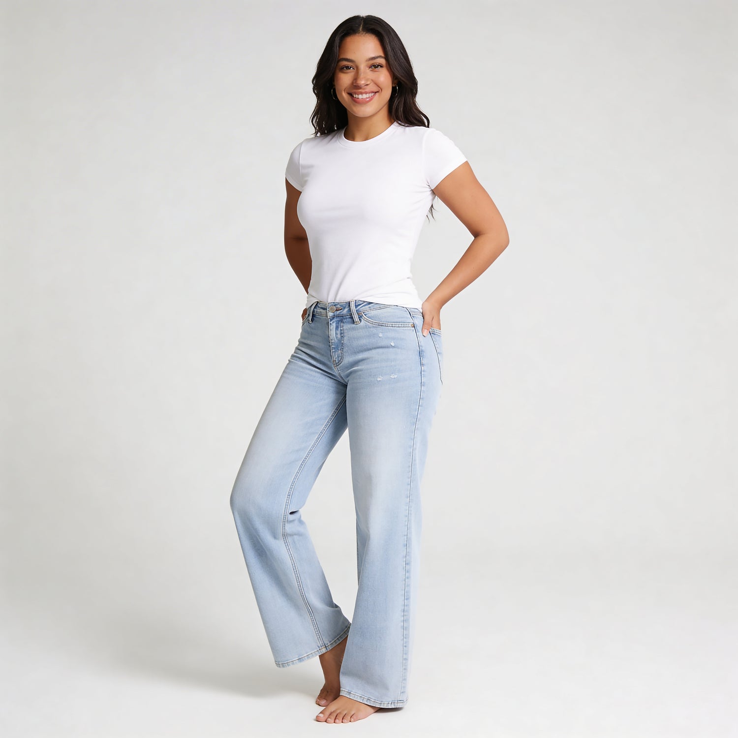 Everyday Wide-Leg Baggy Jeans HER SHAPEWEAR