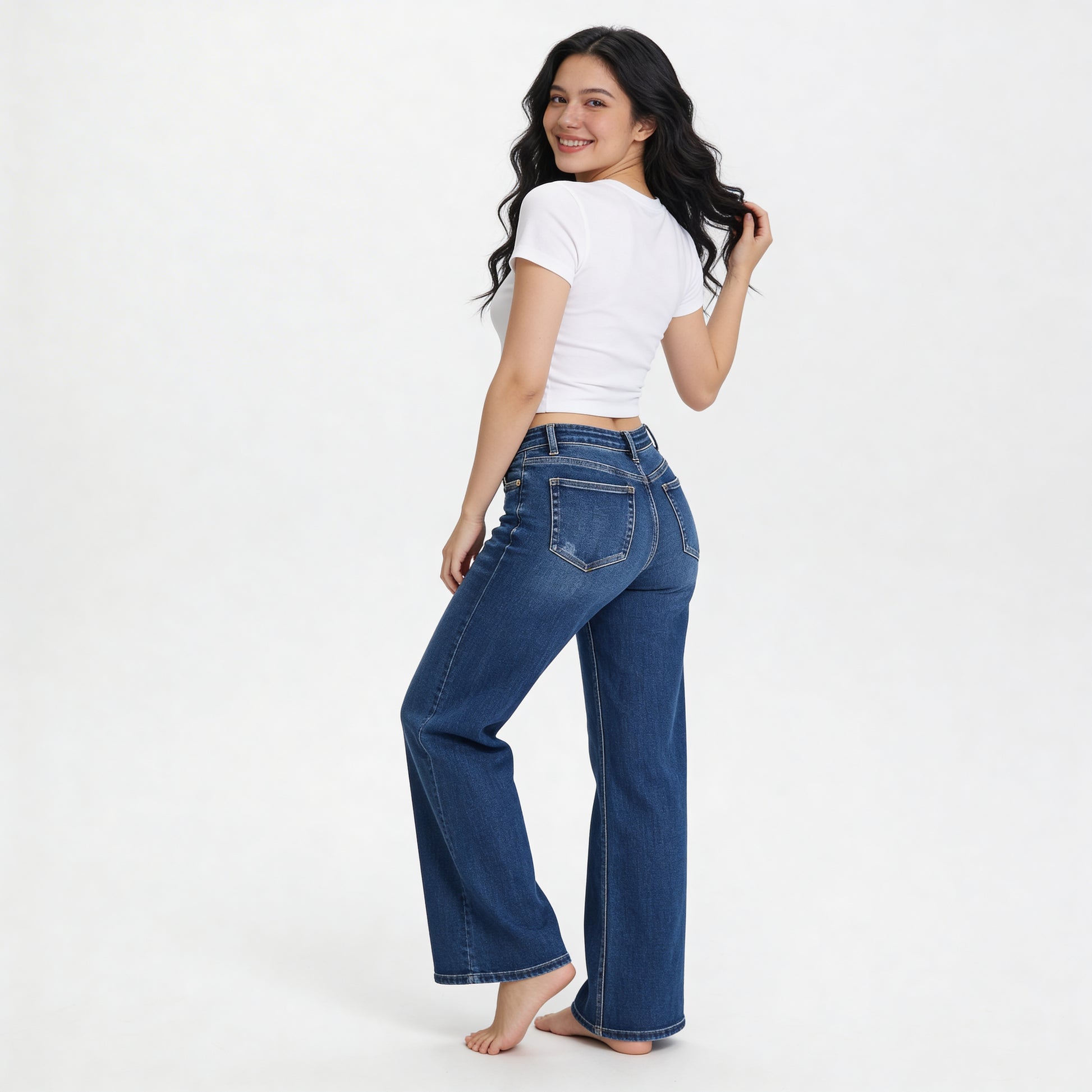 Everyday Wide-Leg Baggy Jeans HER SHAPEWEAR