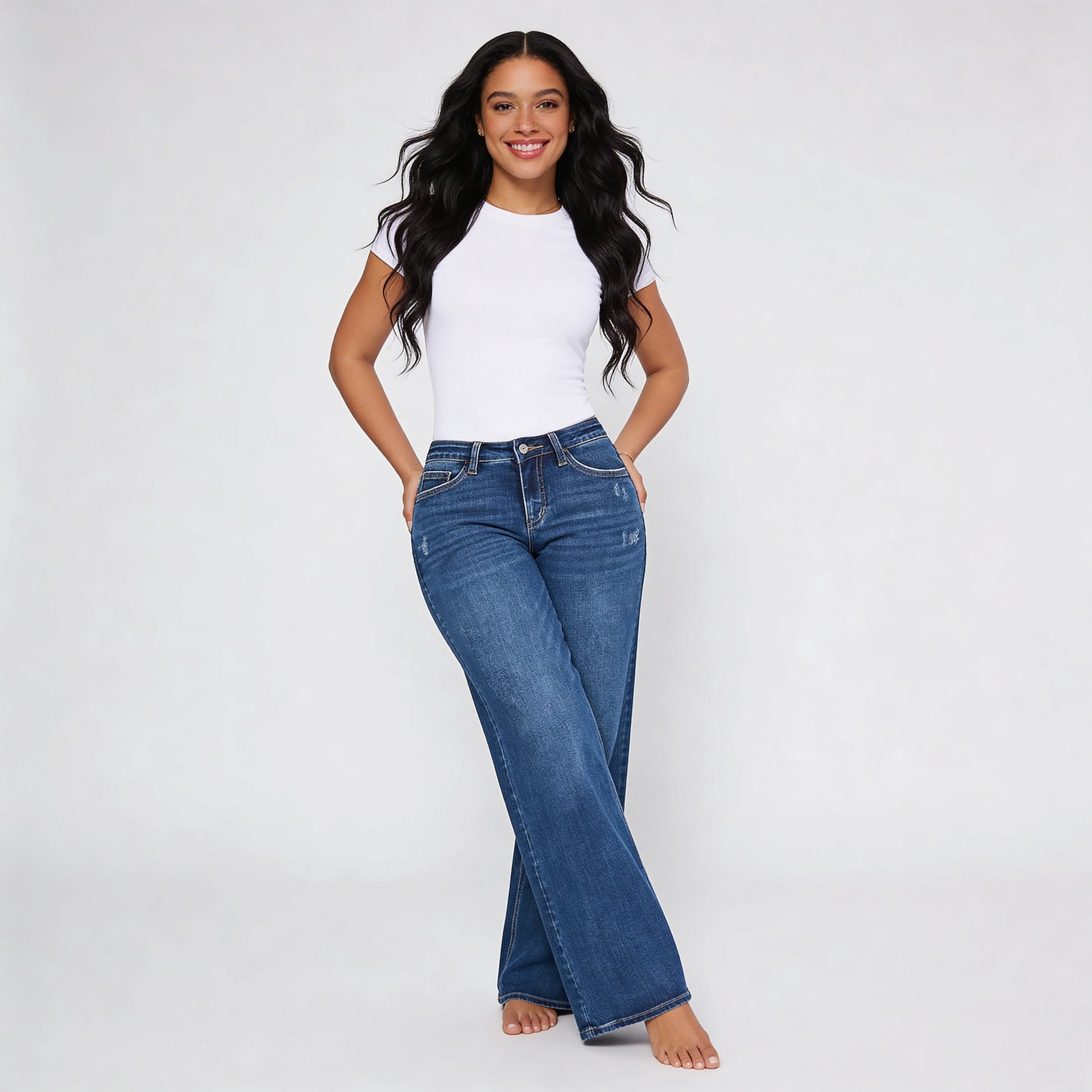 Everyday Wide-Leg Baggy Jeans HER SHAPEWEAR