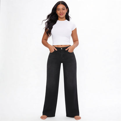 Everyday Wide-Leg Baggy Jeans HER SHAPEWEAR