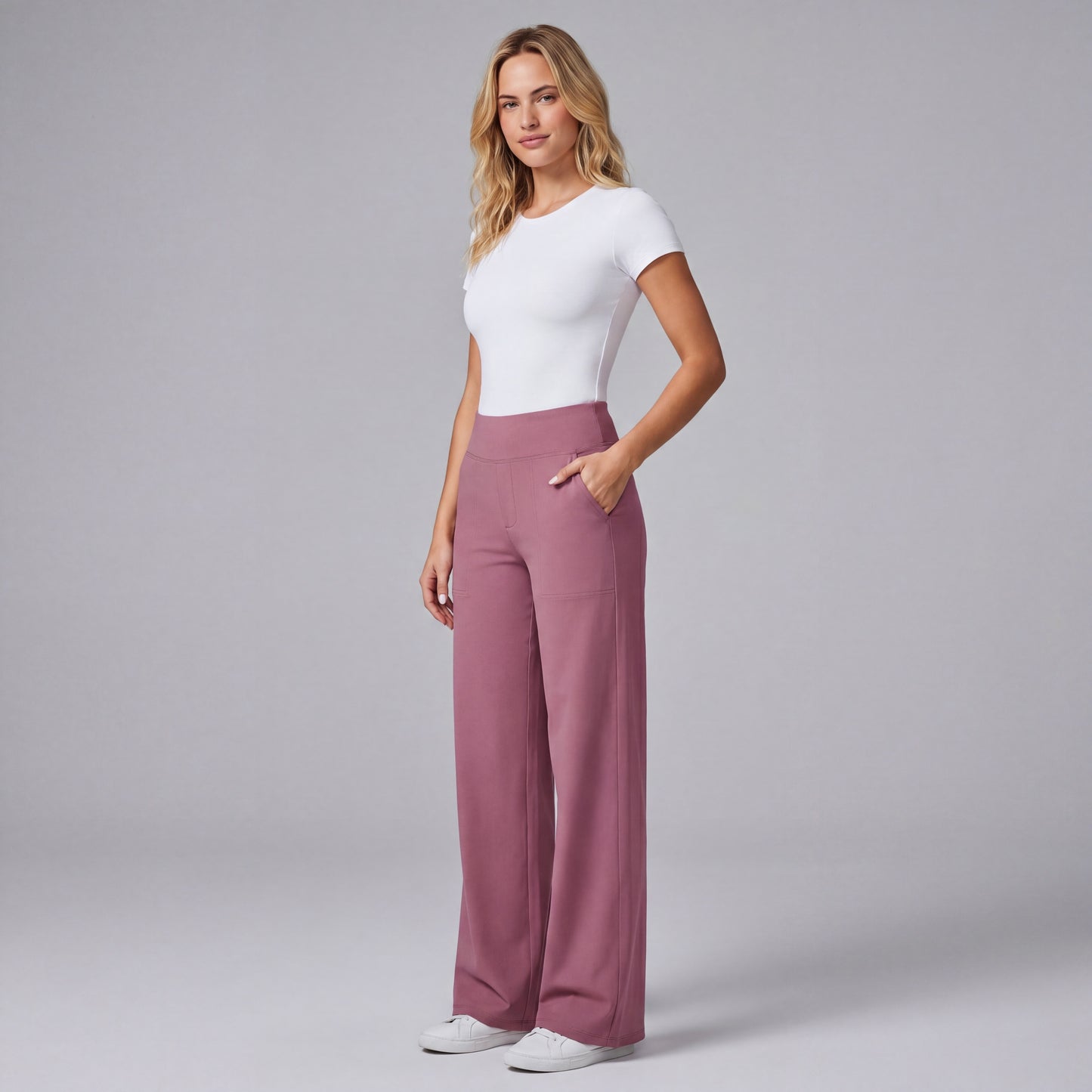 EverFlex High-Waist Wide Leg Pants HER SHAPEWEAR