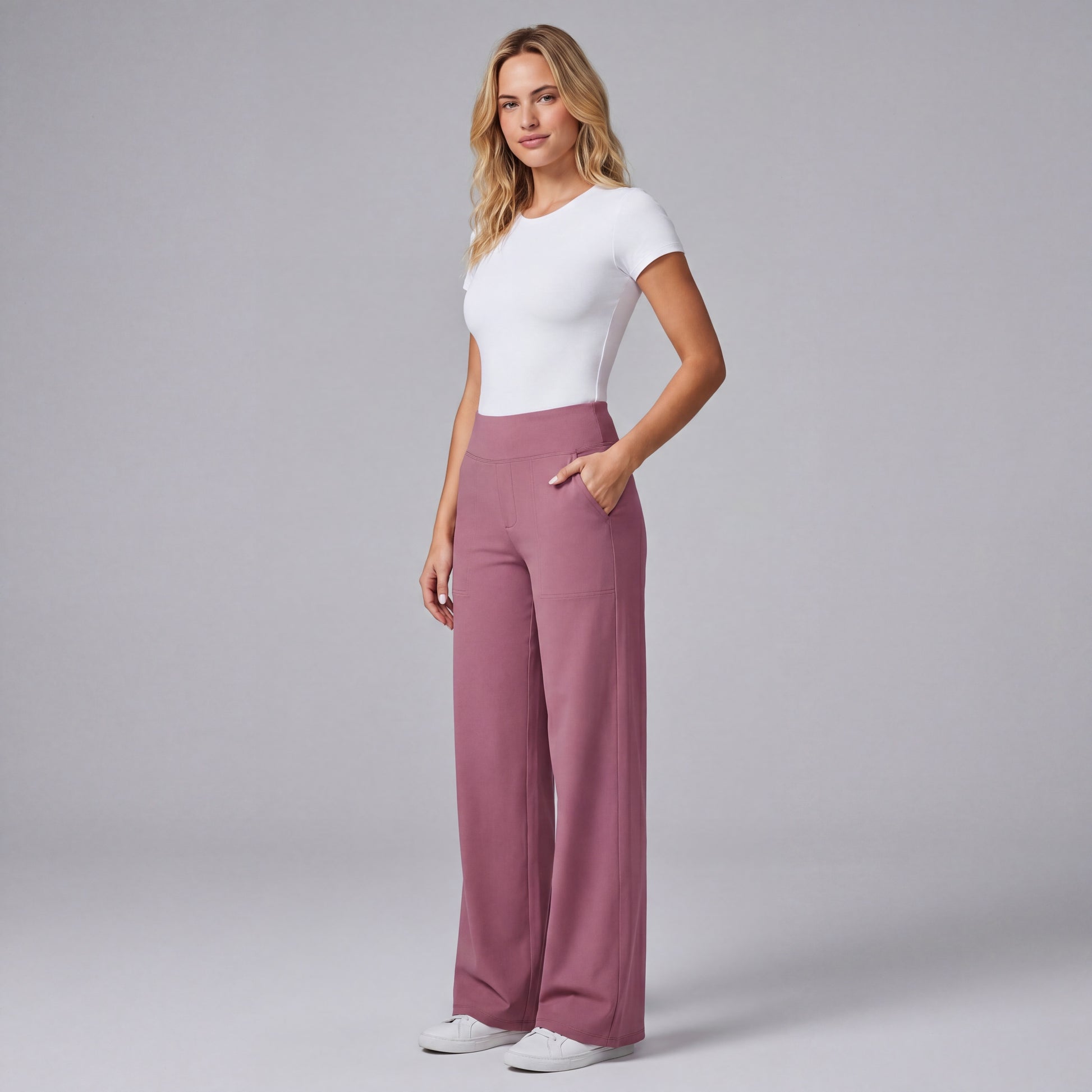 EverFlex High-Waist Wide Leg Pants HER SHAPEWEAR