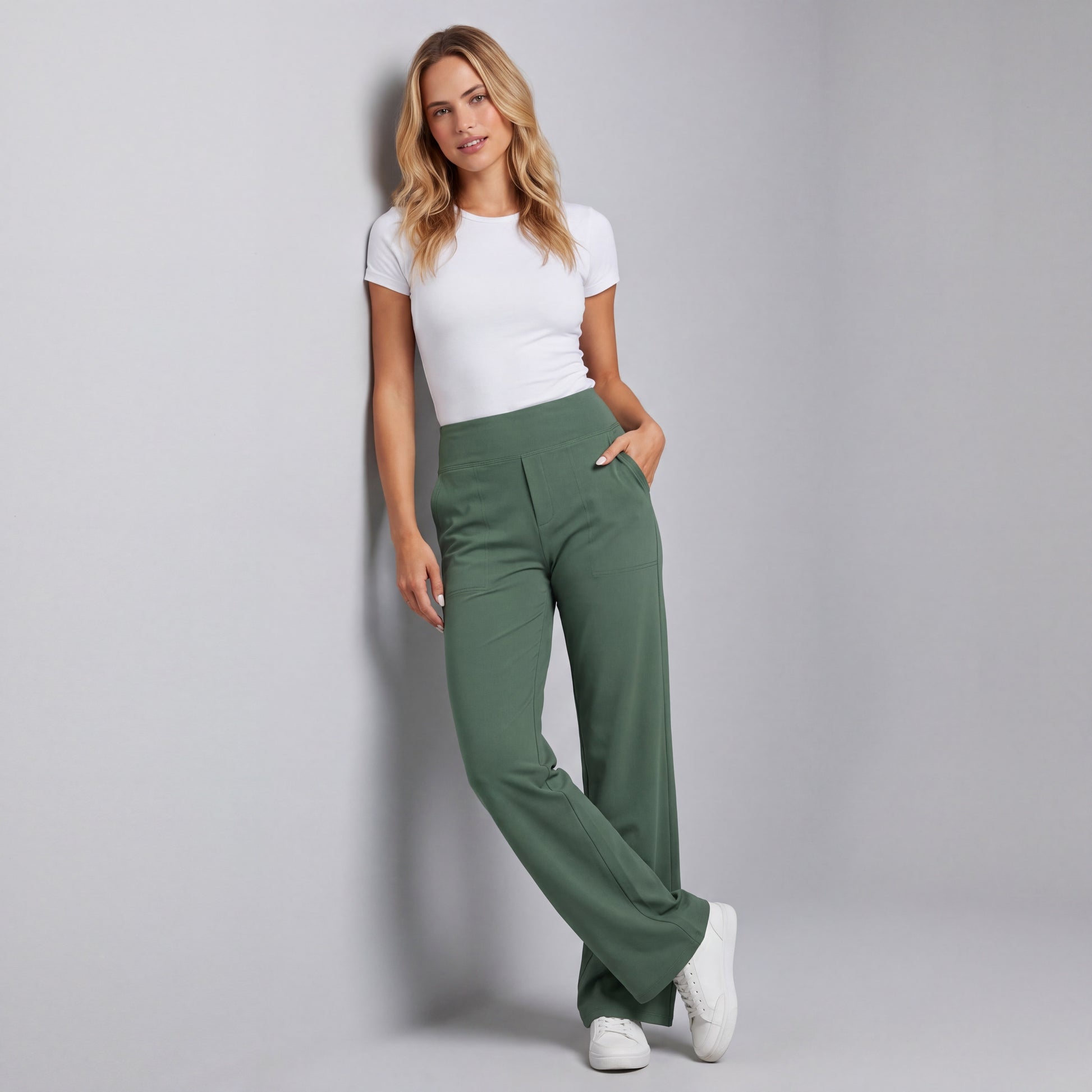EverFlex High-Waist Wide Leg Pants HER SHAPEWEAR