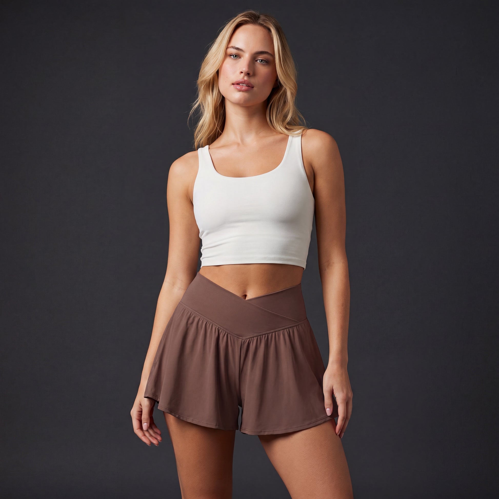 FlutterFlare Crossover 2 in 1 Shorts HER SHAPEWEAR